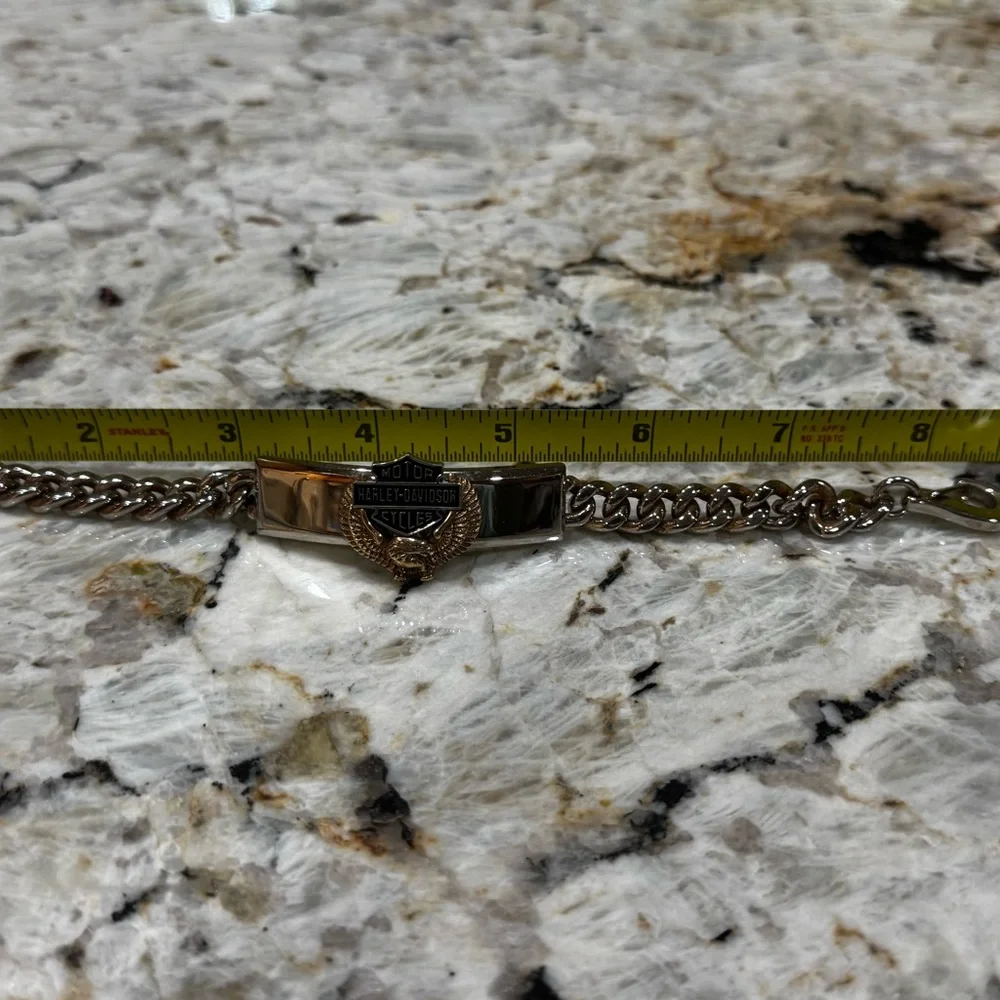 Harley-Davidson Silver and Gold Men’s Bracelet